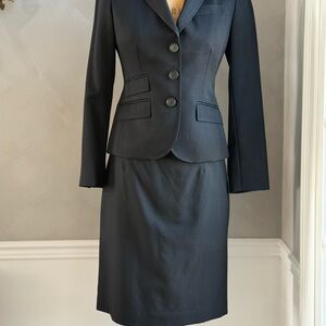 J. Crew Black Suit, Blazer and Skirt
